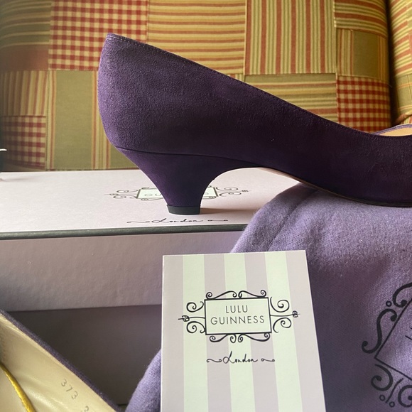 Lulu Guinness Nathalie Purple Shoes - Picture 4 of 8